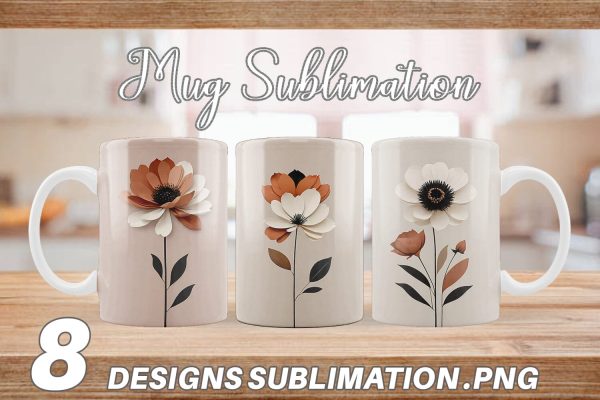 Mug Wrap Boho Flower For Cheap