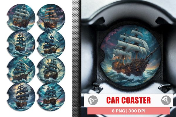 Car Coaster Pirate Ship Fashion
