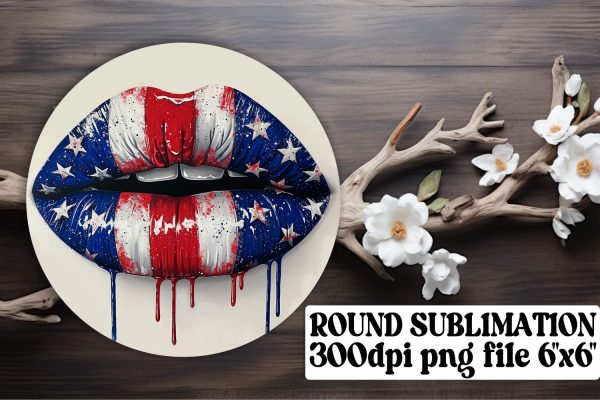 Patriotic Lip Print Accessories Cheap