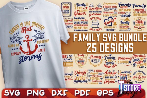 Family SVG | Family Quotes Design | Print SVG v.1 on Sale