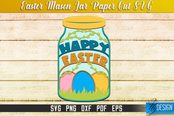 Easter Mason Jar SVG | Kitchen Design | SVG File Fashion