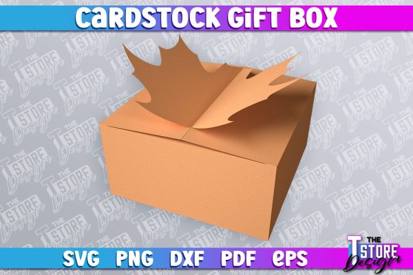 Cradstock Gift Box SVG | Paper Cut Design | SVG File For Sale