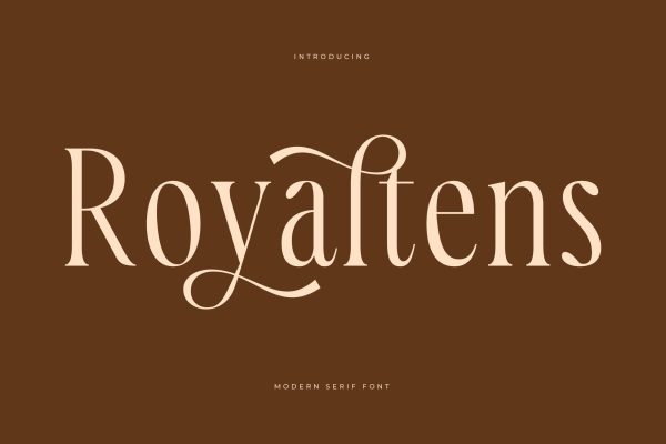Royaltens - Modern Serif Font Hot on Sale