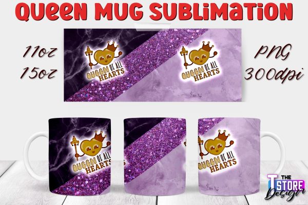 Queen Mug Sublimation | 11 Oz 15 Oz Mug Sublimation | PNG File Hot on Sale
