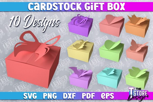 Cradstock Gift Box SVG | Paper Cut Design | SVG File For Discount