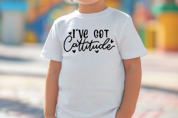 I ve Got Cattitude SVG | Kids Quotes Design SVG Cut File For Cheap