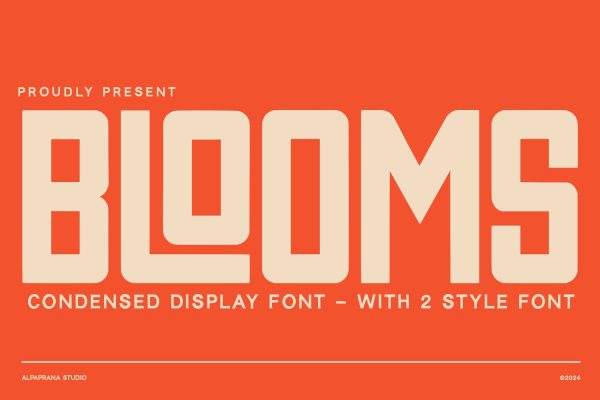Blooms - Display Font Hot on Sale