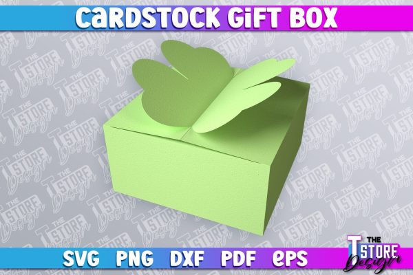 Cradstock Gift Box SVG | Paper Cut Design | SVG File For Discount
