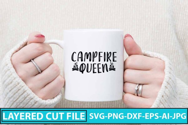 Campfire Queen SVG Cut File Online now