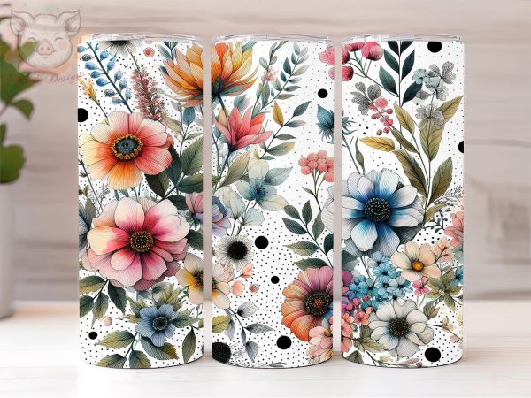 Daisies 20oz Tumbler Png, Sublimation Design, Daisy Flowers Tumbler Png, Digital Download PNG Online now