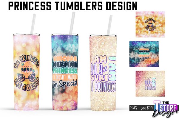 Princess Tumblers | Princess Tumbler Sublimation | PNG 20 Oz | Tumbler Wrap Sale