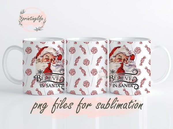 Christmas Mug Wrap Design, Instant Digital Design Download Mug Wrap Design, Mug Design PNG Supply