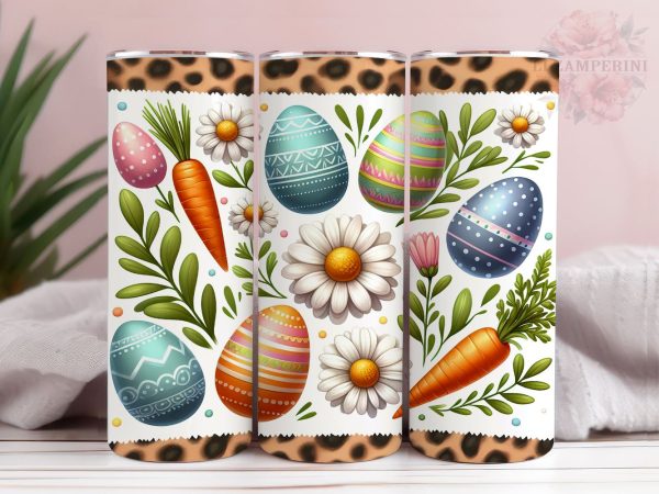 Easter eggs daisies carrots 20oz Tumbler Wrap PNG, Easter Egg Png, Straight & Tapered Tumbler Wrap, Happy Easter Tumbler Wrap, Instant Digital Download Online