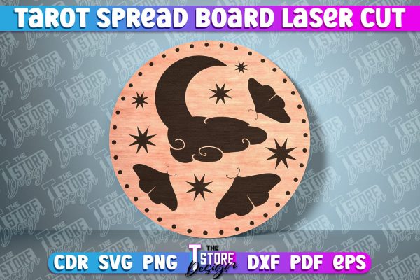 Tarot Spread Board Laser Cut | Tarot Board SVG Design Online now - Image 4