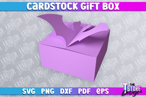 Cradstock Gift Box SVG | Paper Cut Design | SVG File For Discount