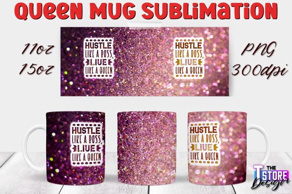 Queen Mug Sublimation | 11 Oz 15 Oz Mug Sublimation | PNG File For Discount