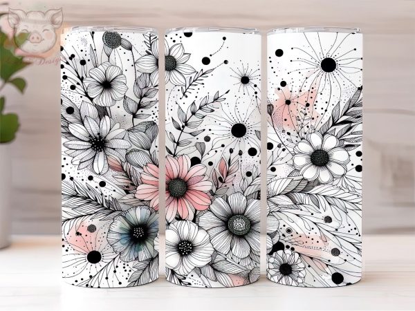 Daisies 20oz Tumbler Png, Sublimation Design, Daisy Flowers Tumbler Png, Digital Download PNG Online now
