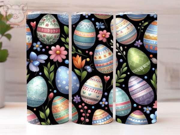 Colorful Easter Egg 20oz Tumbler Png, Sublimation Design, Happy Easter Tumbler Png, Digital Download PNG Online now