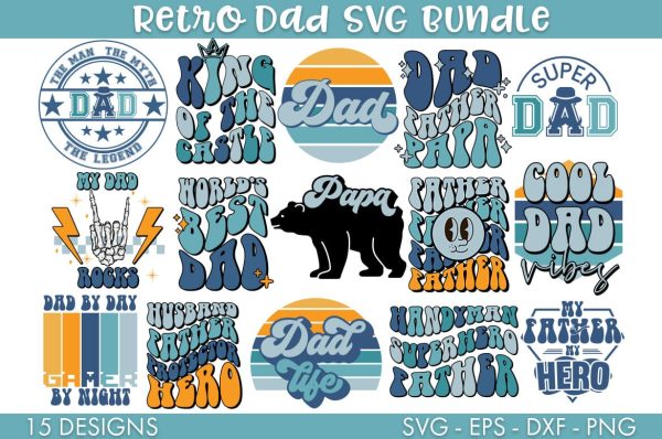 Father s Day Dad SVG Bundle Sublimation Cut file For Sale