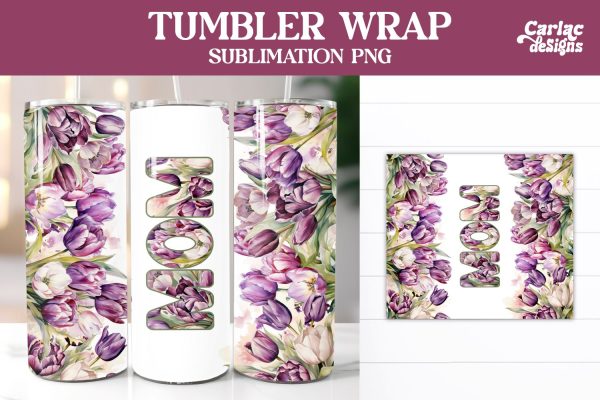 Tumbler Sublimation Wrap, Mom Tumbler Wrap on Sale