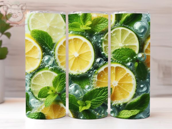 Mojito Cocktail Drink 20oz Tumbler Png, Sublimation Design, Cocktail Tumbler Png, Digital Download PNG on Sale
