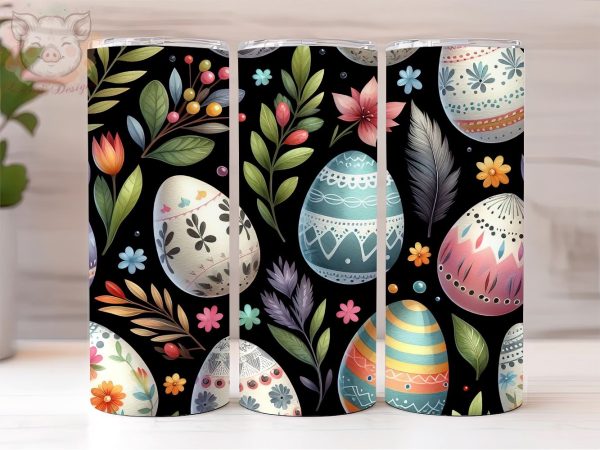 Colorful Easter Egg 20oz Tumbler Png, Sublimation Design, Happy Easter Tumbler Png, Digital Download PNG Online