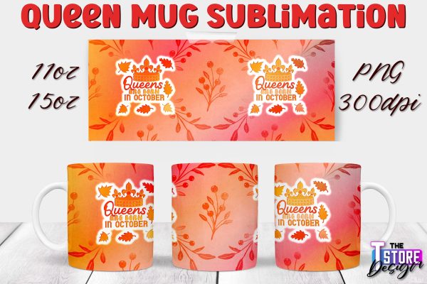 Queen Mug Sublimation | 11 Oz 15 Oz Mug Sublimation | PNG File Online