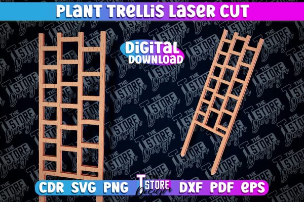 Plant Trellis Laser Cut | Laser Cut Design | CNC File For Discount