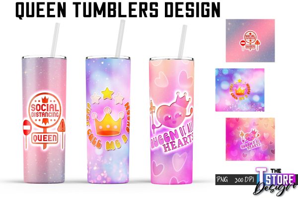 Queen Tumblers | Queen Tumbler Sublimation | PNG 20 Oz | Tumbler Wrap For Cheap