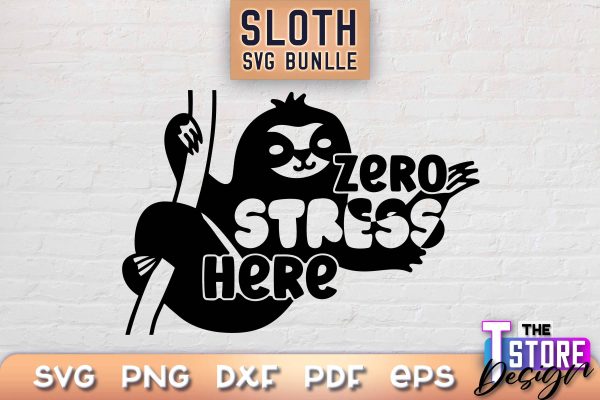 Sloth SVG Design | Lazy Design SVG | SVG File Discount