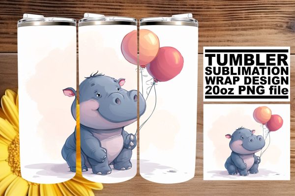 Vibrant Wildlife Wonderland: Birthday Tumbler Wrap For Sale