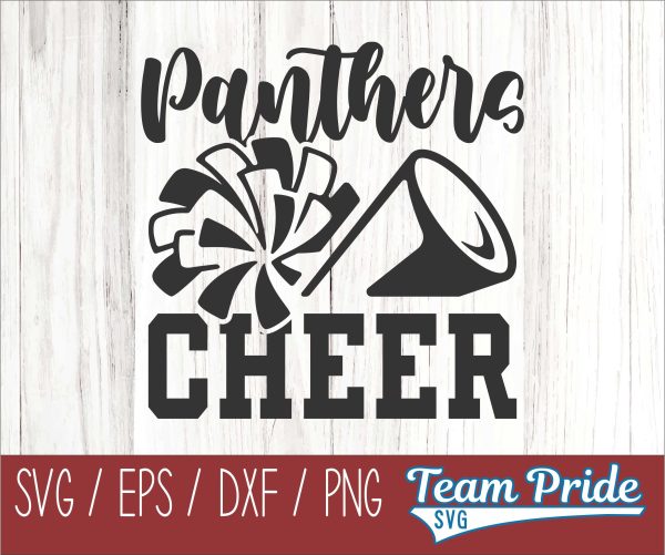 Panther Cheer SVG Printable Digital Download SVG, EPS, DXF, PNG Online now