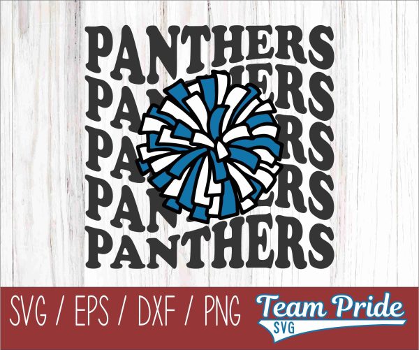 Panthers Cheer SVG Digital Download Printable - SVG, EPS, DXF, PNG Supply
