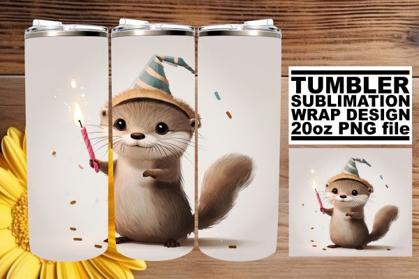Festive Zoo Spectacle: Sublimation Tumbler Design Online now