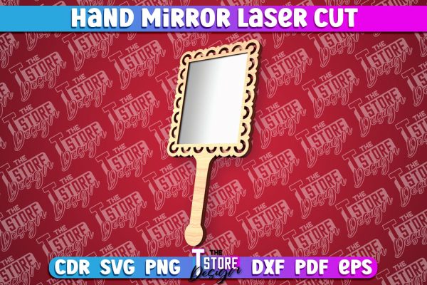 Hand Mirror Laser Cut | Home Design | CNC Files Online now