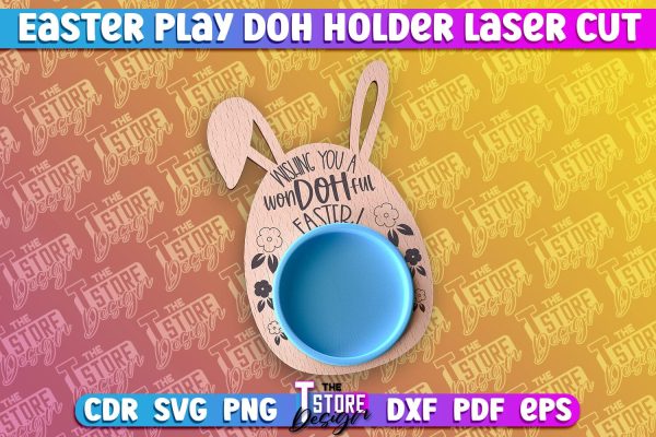 Easter Play Doh Holder Design | Easter Design | CNC File Supply