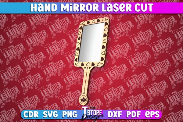 Hand Mirror Laser Cut | Home Design | CNC Files Online now