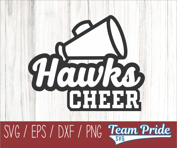 Hawks Cheer SVG Printable Digital Download SVG, EPS, DXF, PNG Online