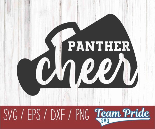 Panthers Cheer SVG Digital Download Printable - SVG, EPS, DXF, PNG 2 Cheap