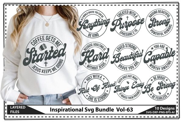 Inspirational Svg Bundle  Vol-63 For Cheap