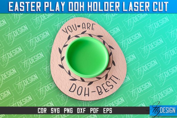 Easter Play Doh Holder Design | Easter Design | CNC File Supply
