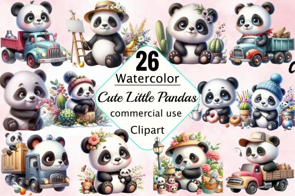 Pandas Clipart, Cute Little Pandas Cheap