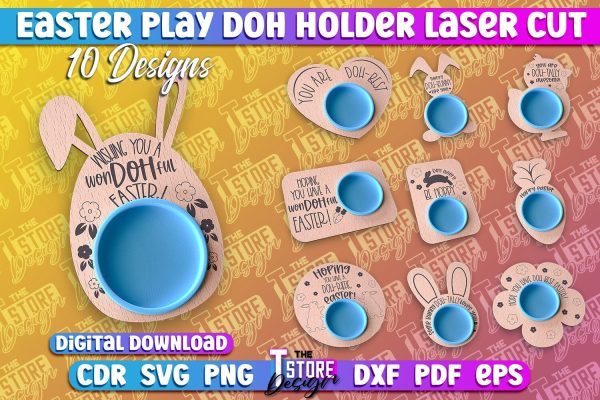 Easter Play Doh Holder Design | Easter Design | CNC File Hot on Sale