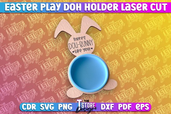 Easter Play Doh Holder Design | Easter Design | CNC File Online Sale