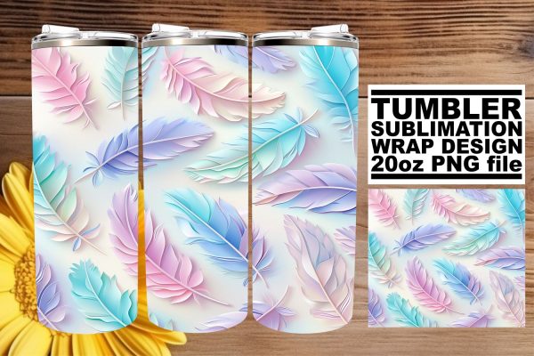 Colorful Plume Parade Tumbler Design 20oz Fashion