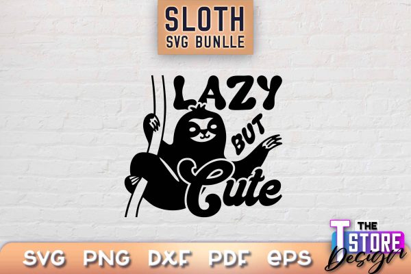 Sloth SVG Design | Lazy Design SVG | SVG File Online Sale