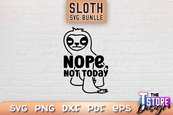 Sloth SVG Design | Lazy Design SVG | SVG File For Cheap