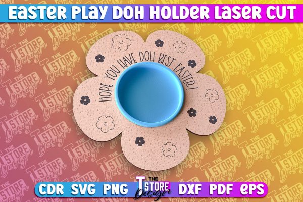 Easter Play Doh Holder Design | Easter Design | CNC File Online Hot Sale