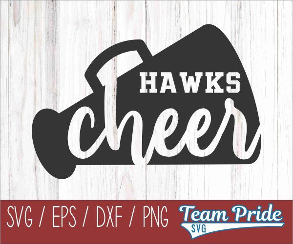 Hawks Cheer SVG Digital Download Printable - SVG, EPS, DXF, PNG 2 Hot on Sale