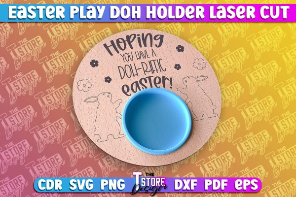 Easter Play Doh Holder Design | Easter Design | CNC File Hot on Sale